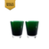 Vasos Verdes Mosaique set de 2 Baccarat